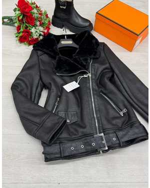 КУРТОЧКА В РАЗМЕР ТКАНЬ КОЖА С МЕХОМ