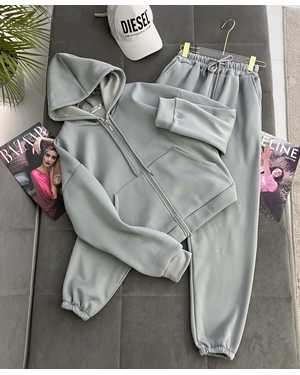 ЖЕНСКИЙ КОСТЮМ ДВОЙКА ТКАНЬ ТРЁХНИТКА НА ФЛИСЕ