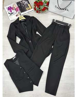 ЖЕНСКИЙ КОСТЮМ ТРОЙКА В РАЗМЕР ТКАНЬ КОСТЮМНАЯ ПАРИЖ