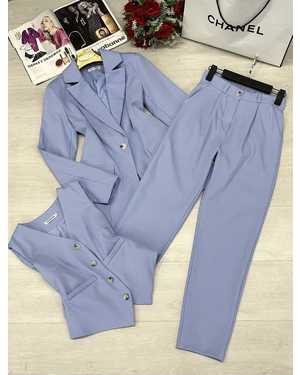 ЖЕНСКИЙ КОСТЮМ ТРОЙКА В РАЗМЕР ТКАНЬ КОСТЮМНАЯ ПАРИЖ