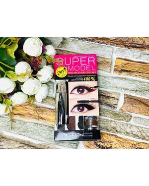 Косметический набор: Чёрная тушь и жидкая подводка водонепроницаемая для макияжа глаз