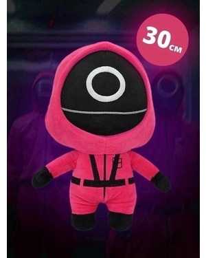 Мягкая игрушка Игра в кальмара антистресс Размер 30 см