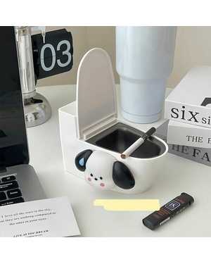 пепельница в форме унитаза, нержавеющая сталь, с крышкой