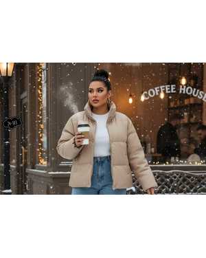 КУРТКА ТКАНЬ ЭКО КОЖА, СИНТЕПОН