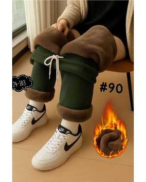 ШТАНЫ ТКАНЬ ПЛОТНЫЙ ВЕЛЬВЕТ С ГУСТЫМ МЕХОМ