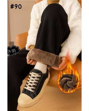 ШТАНЫ ТКАНЬ ПЛОТНЫЙ ВЕЛЬВЕТ С ГУСТЫМ МЕХОМ