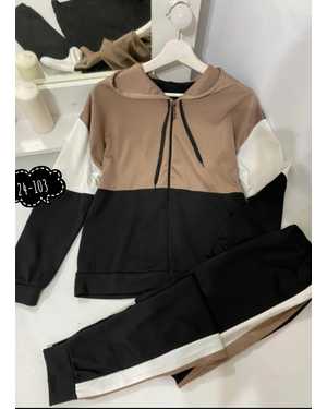 ЖЕНСКИЙ КОСТЮМ ДВОЙКА ТКАНЬ ТРИКОТАЖ