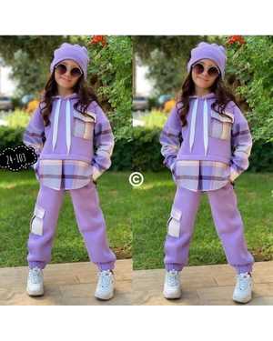 ДЕТСКИЙ КОСТЮМ ТРОЙКА ТКАНЬ ФЛИС С КАШЕМИРОМ