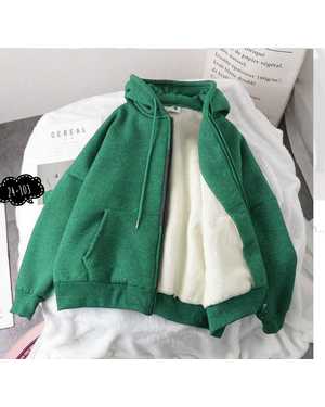 КОФТА ТКАНЬ ФЛИС С МЕХОМ