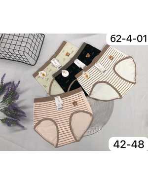 Женские трусики. В упаковке 5шт один размер разные цвета