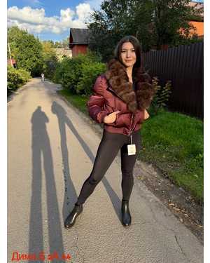 БОМБЕР ТКАНЬ НАТУР МЕХ ПЕСЦА