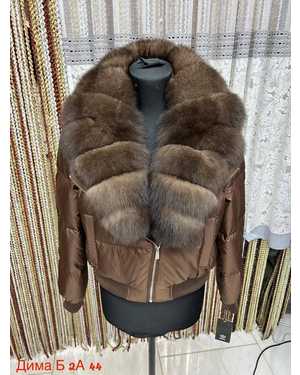 БОМБЕР ТКАНЬ НАТУР МЕХ ПЕСЦА