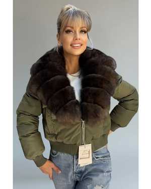 БОМБЕР ТКАНЬ НАТУР МЕХ ПЕСЦА