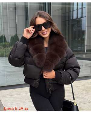 БОМБЕР ТКАНЬ НАТУР МЕХ ПЕСЦА