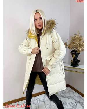 КУРТКА ТКАНЬ НАТУРАЛЬНЫЙ МЕХ, ХОЛОФАЙБЕР ТКАНЬ