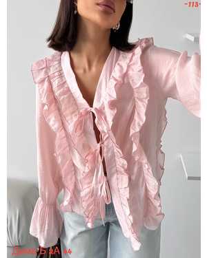 БЛУЗКА ТКАНЬ 95% ХЛОПОК + 5% ПОЛИЭСТЕР