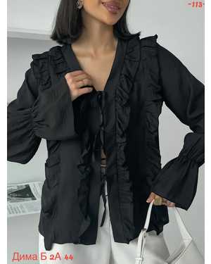 БЛУЗКА ТКАНЬ 95% ХЛОПОК + 5% ПОЛИЭСТЕР