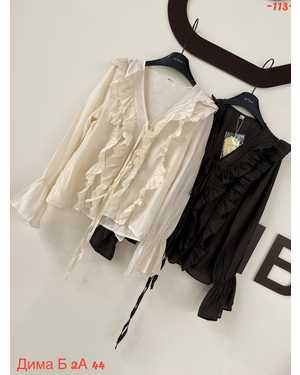 БЛУЗКА ТКАНЬ 95% ХЛОПОК + 5% ПОЛИЭСТЕР