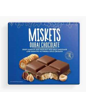 Плиточный молочный шоколад Misket Dubai chocolate 100г