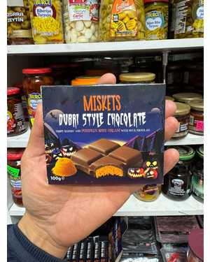 Плиточный молочный шоколад Misket Dubai chocolate 100г