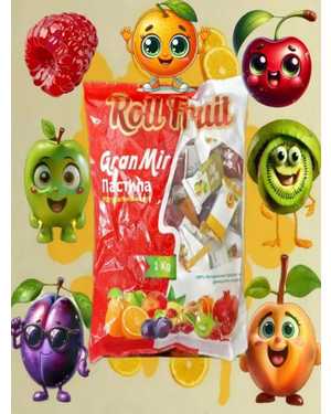 ПАСТИЛА ФРУКТОВАЯ Натуральная без сахара, БЕЗ ГМО Roll Fruit Иран 1кг