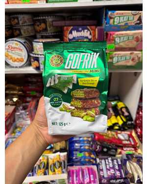 Мини вафли Gofrik с фисташками в молочном шоколаде Турция 125гр