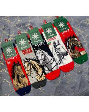 Новогодние мужские носочки Символ года 2026 Цена за упаковку: 10пар Размер:41-46