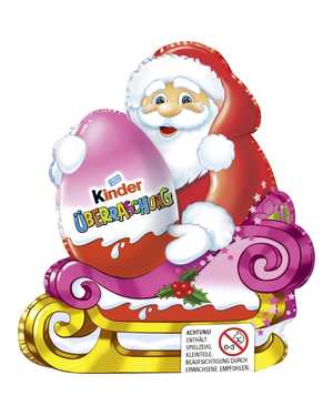 Шоколад фигурный Санта клаус с сюрпризом 75гр