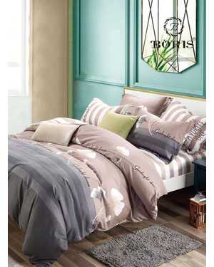 Комплект постельного белья BORIS FM Ткань: Сатин; Состав ткани: Хлопок Плотность ткани: 150 г/м(возможно замена на похожее)