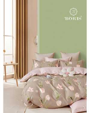 Комплект постельного белья BORIS FM Ткань: Сатин; Состав ткани: Хлопок Плотность ткани: 150 г/м(возможно замена на похожее)