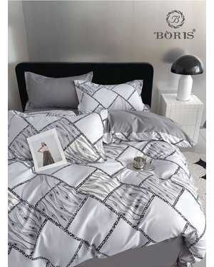 Комплект постельного белья BORIS FM Ткань: Сатин; Состав ткани: Хлопок Плотность ткани: 150 г/м(возможно замена на похожее)