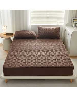 Наматрасник стёганный с бортами Ткань: Хлопок Наполнитель: Микрогель Размер: 160*200+30см