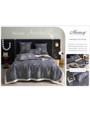 Комплект постельного белья с готовым одеялом. Ткань: Сатин; Наполнитель одеяло: Микрогель & Шелк(возможно замена на похожее)