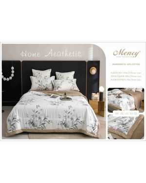 Комплект постельного белья с готовым одеялом. Ткань: Сатин; Наполнитель одеяло: Микрогель & Шелк(возможно замена на похожее)