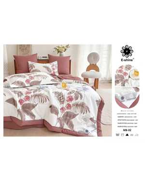 Комплект постельного белья с готовым одеялом Фирма E-shine ткань сатин(возможно замена на похожее)