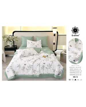 Комплект постельного белья с готовым одеялом Фирма E-shine ткань сатин(возможно замена на похожее)