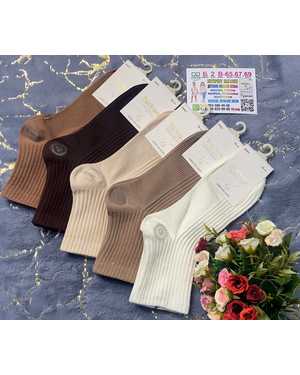 Женские носки Состав:Хлопок 90% Полиамид 8% Эластан 2% Цена за упаковку 10пар Размер: 36-41