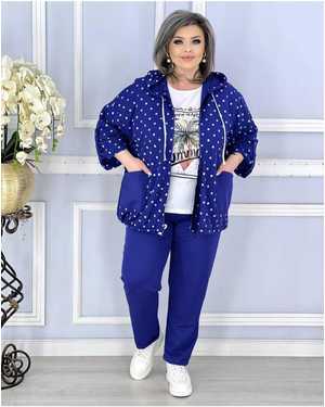 ЖЕНСКИЙ КОСТЮМ ТРОЙКА ТКАНЬ ТРИКОТАЖ, ФУТБОЛКИ ЛАЙТ