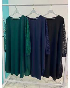 ПЛАТЬЕ ТКАНЬ КРЕП+ГЕПЮР