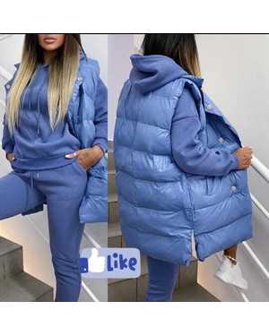 ЖЕНСКИЙ КОСТЮМ ДВОЙКА ТКАНЬ ФЛИС, СИНТЕПОН