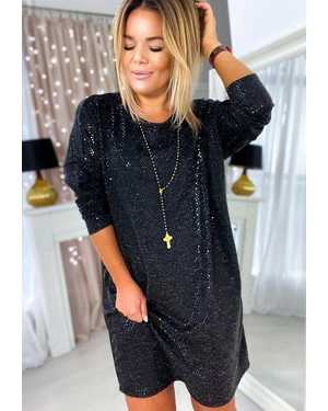 ПЛАТЬЕ ТКАНЬ ВЕЛЮР С ПАЕТКАМИ