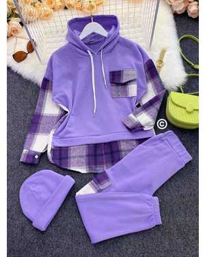 ДЕТСКИЙ КОСТЮМ ТРОЙКА ТКАНЬ ФЛИС С КАШЕМИРОМ