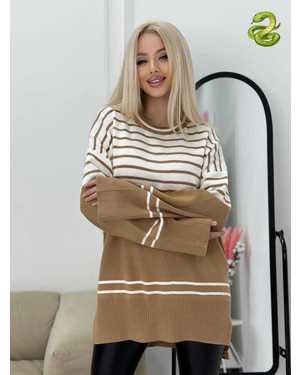 СВИТЕР ТКАНЬ ВЯЗАННЫЙ КАШЕМИР + ЛАПША