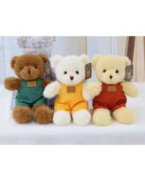 МИШКА В КОМБИНЕЗОНЕ 30 СМ