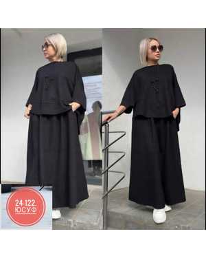 ЖЕНСКИЙ КОСТЮМ ДВОЙКА ТКАНЬ ЛЁН ХБ