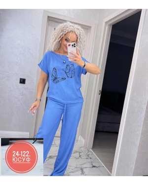 ЖЕНСКИЙ КОСТЮМ ДВОЙКА ТКАНЬ СИНГАПУРБЕЗ