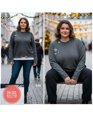 СВИТЕР ТКАНЬ ВЯЗНЫЙ КАШЕМИР