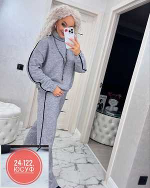 ЖЕНСКИЙ КОСТЮМ ДВОЙКА ТКАНЬ ФЛИС