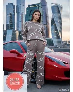 ЖЕНСКИЙ КОСТЮМ ДВОЙКА ТКАНЬ КАШЕМИР С СТРАЗАМИ