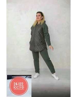 ЖЕНСКИЙ КОСТЮМ ДВОЙКА МАЛОМЕРЯТ ТКАНЬ ФЛИС СИНТЕПОН